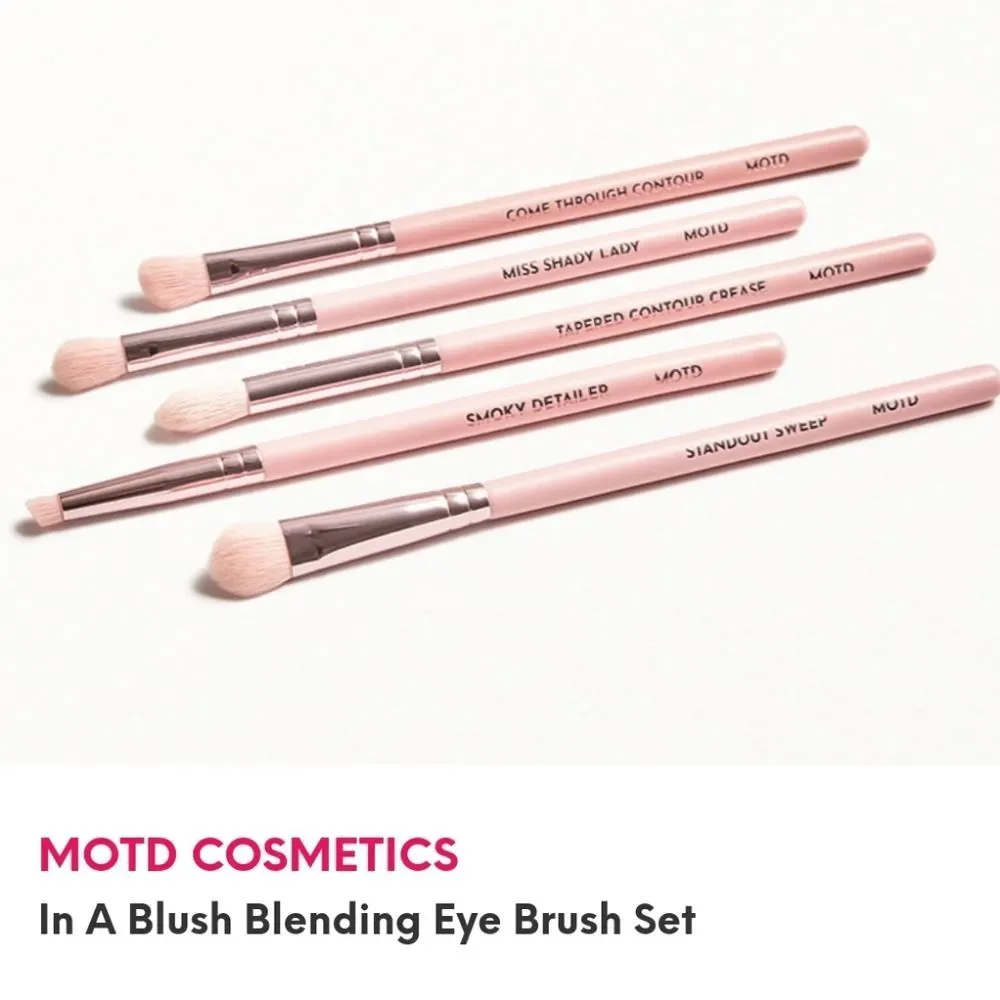 MOTD COSMETICS In A Blush 5 Piece Blending Eye Brush Set